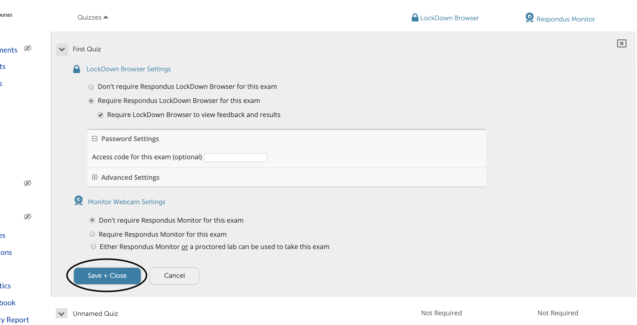 safe exam browser canvas