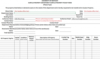 College Of Arts Sciences Surplus Guidelines And Instructions College Of Arts Sciences