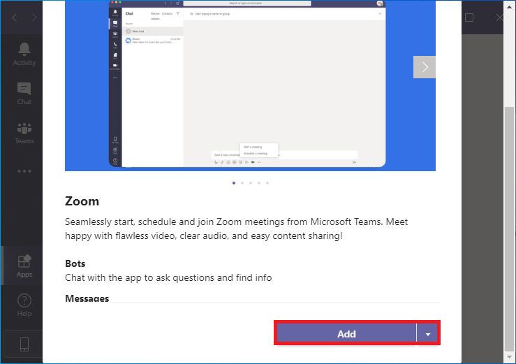 Add an app to Microsoft Teams - Microsoft Support
